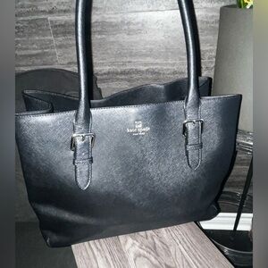 Large Kate Spade New York Black Saffiano Leather Perfect Laptop/Work Tote 16”